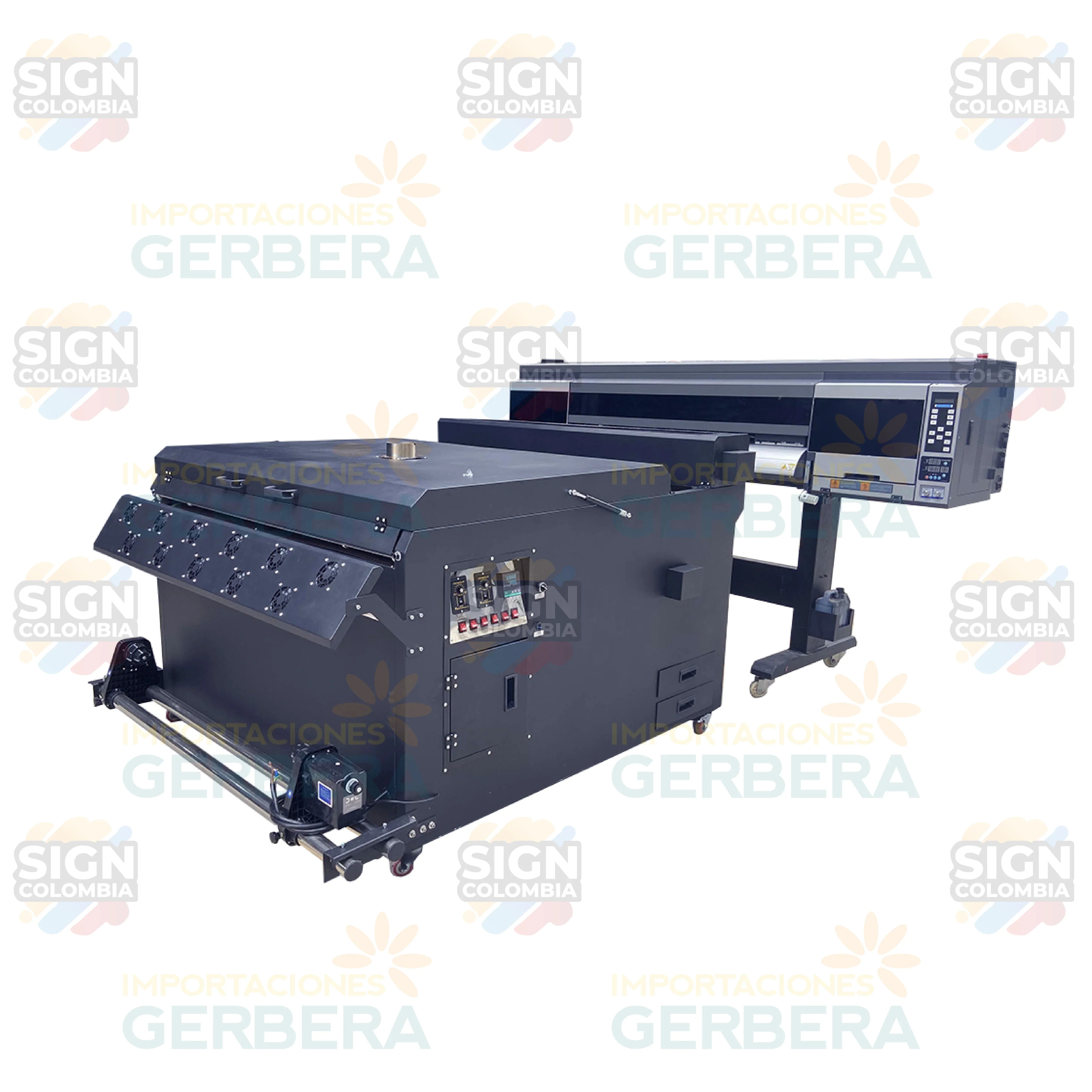 Agitador y secador de polvo para impresora DTF de 1,2 m con 4 cabezales de impresión Epson i3200A1 - SIGN COLOMBIA Plotter de corte